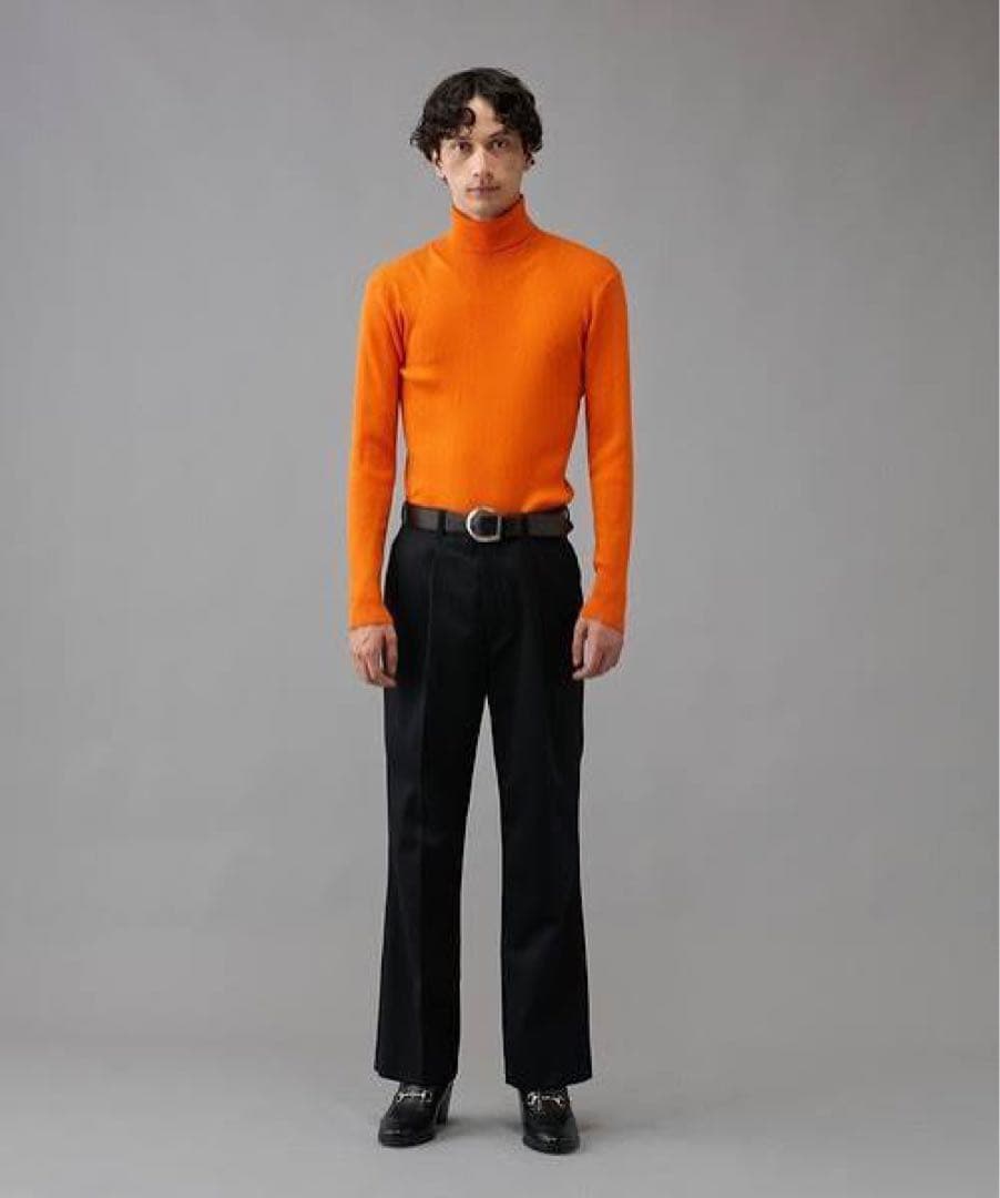 Lui's ウール混ベネシャンセンタープレスフレアパンツ