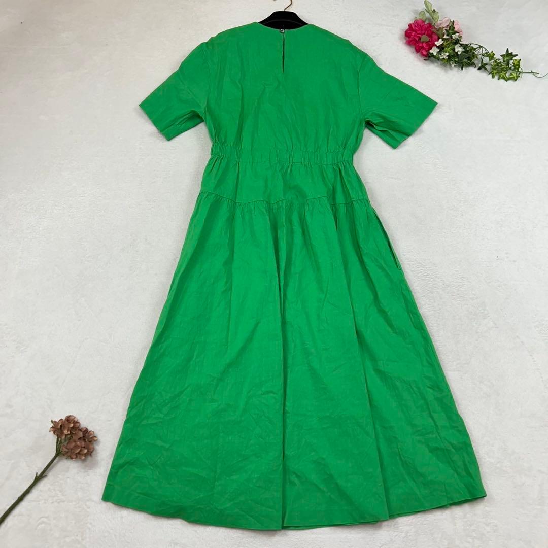 K129 美品 M セオリーリュクス 23SS ロングワンピース レディース