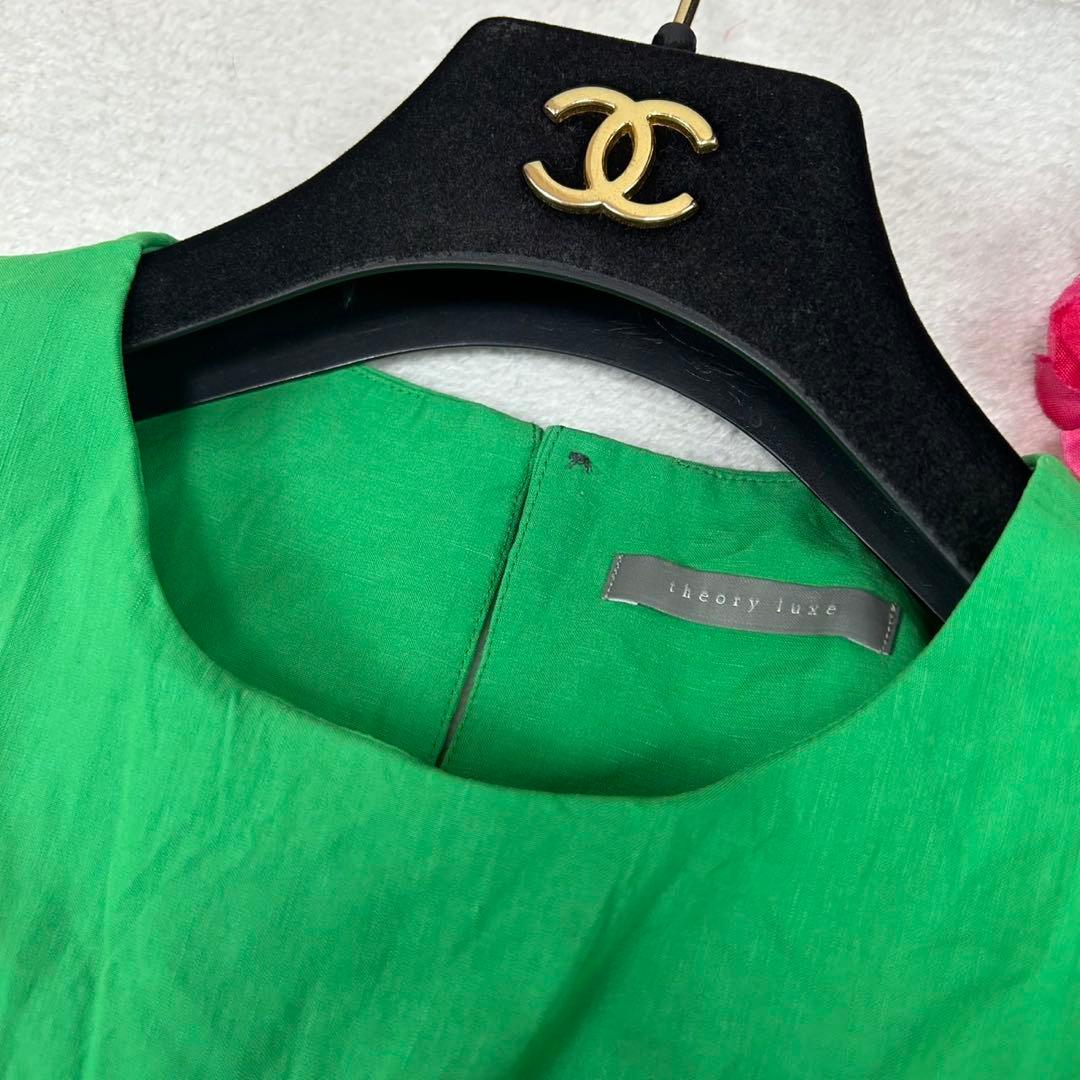 K129 美品 M セオリーリュクス 23SS ロングワンピース レディース