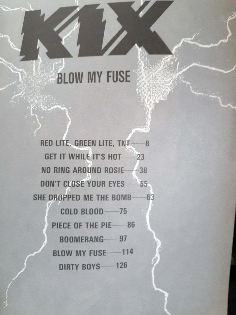 「KIX」BLOW MY FUSE　バンドスコア キックス　レア本♪