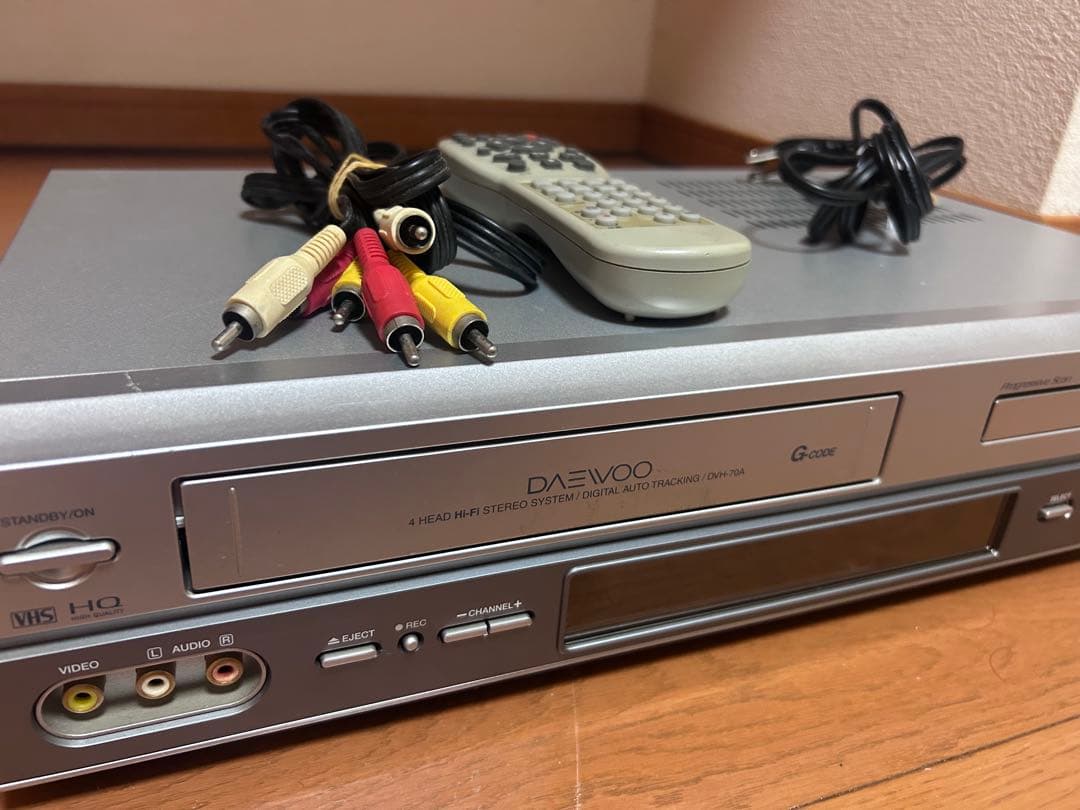 最終値引き！大宇電子 DVDVHSカセットレコーダーDVH-70A メンテナス済