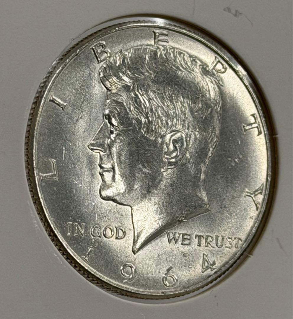 1964年ケネディ50セント銀貨 ハイグレード