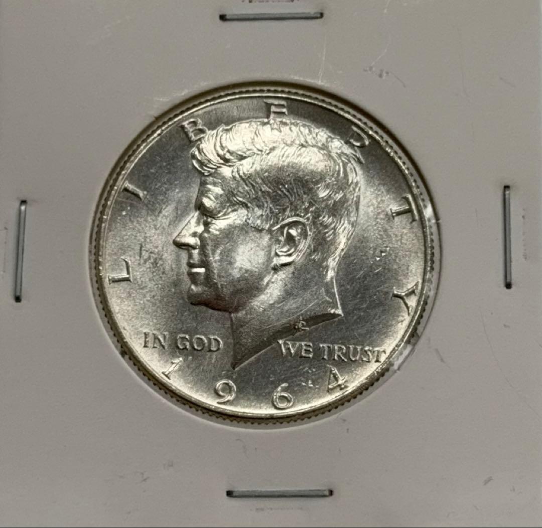 1964年ケネディ50セント銀貨 ハイグレード
