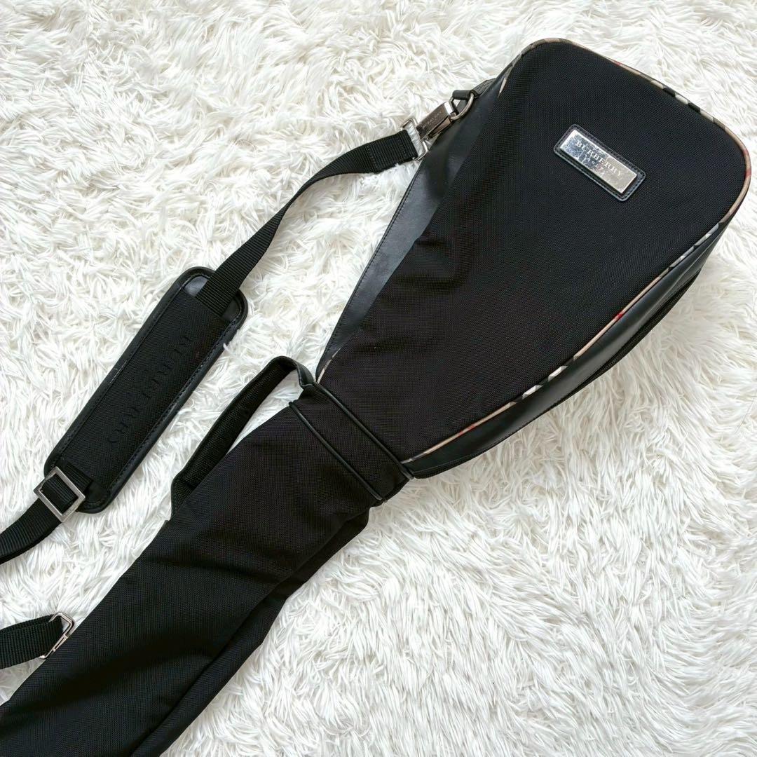 ✨美品✨希少 バーバリーゴルフ クラブケース ノバチェック バッグ ブラック