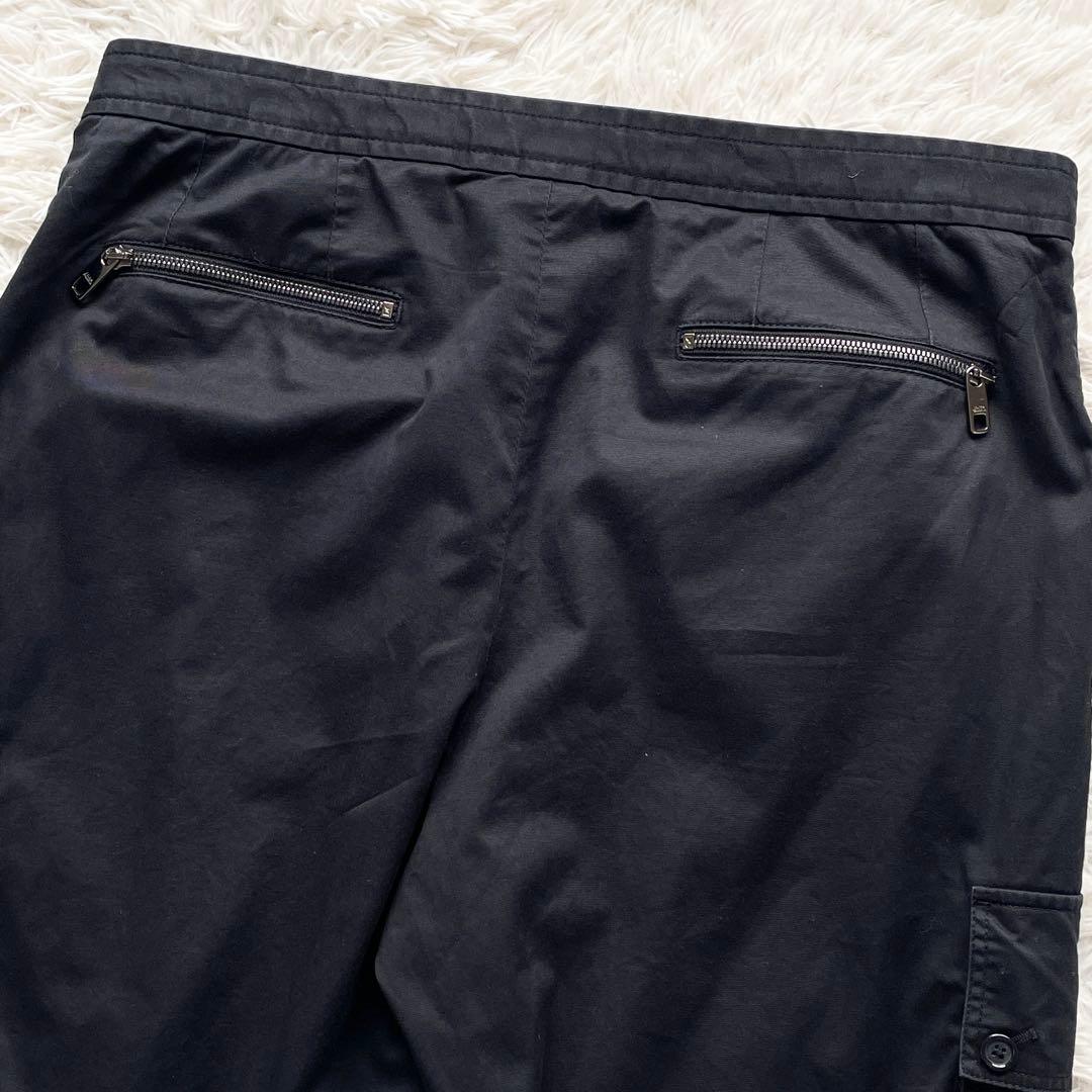 美品 XLサイズ DOLCE&GABBANA カーゴパンツ ロゴメタルプレート