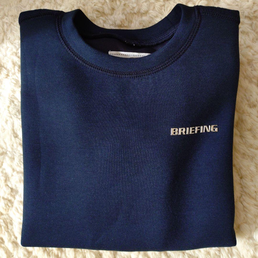 最終値下げ　BRIEFINGロゴ ダンボールニット クルーネック