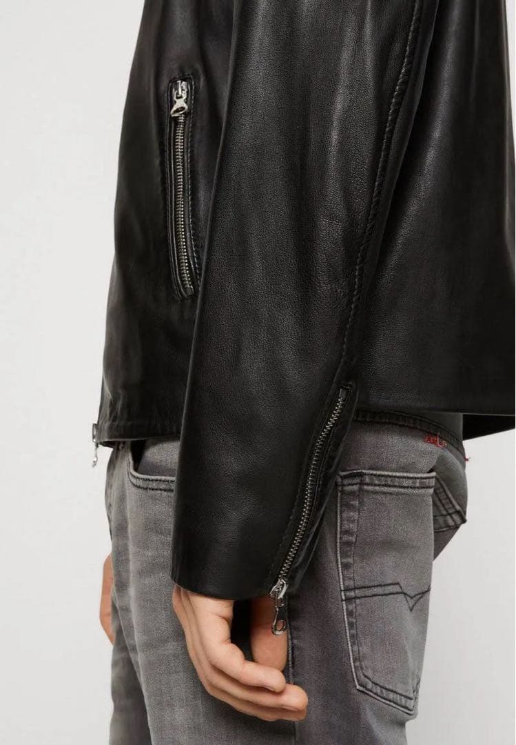 【ASH 着用】DIESEL シングルライダース レザージャケット
