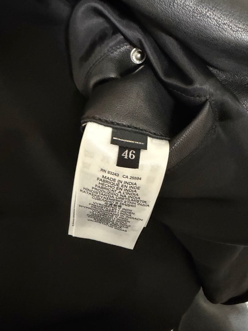 【ASH 着用】DIESEL シングルライダース レザージャケット