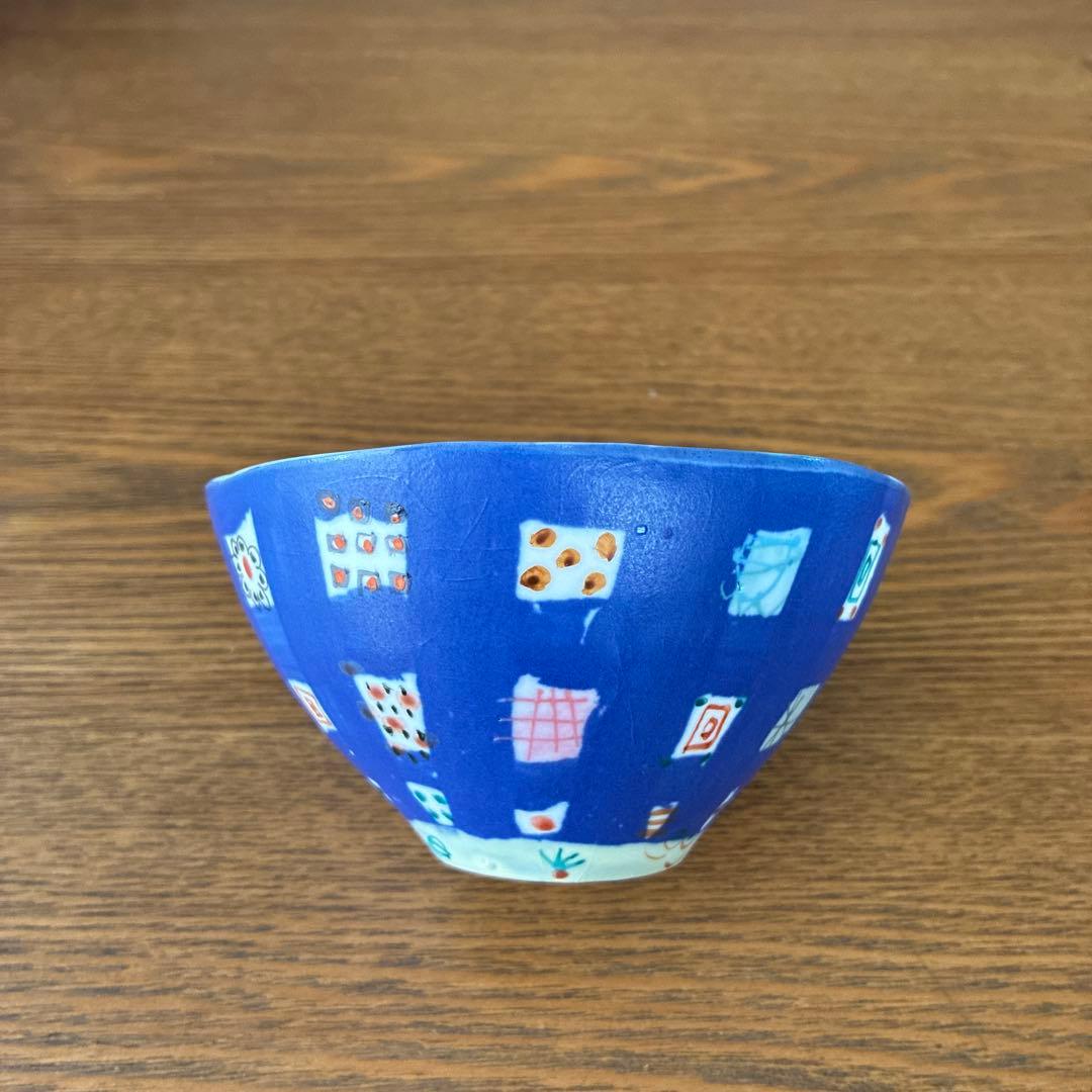 浜坂尚子さんの色絵ボウル　新品未使用