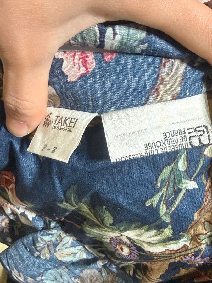 TAKEI 花柄 枕カバー＋枕 2セット まとめ売り コットン100%