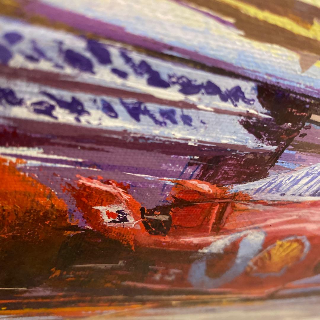 中津達 M シューマッハ & フェラーリ 2003 油彩画？