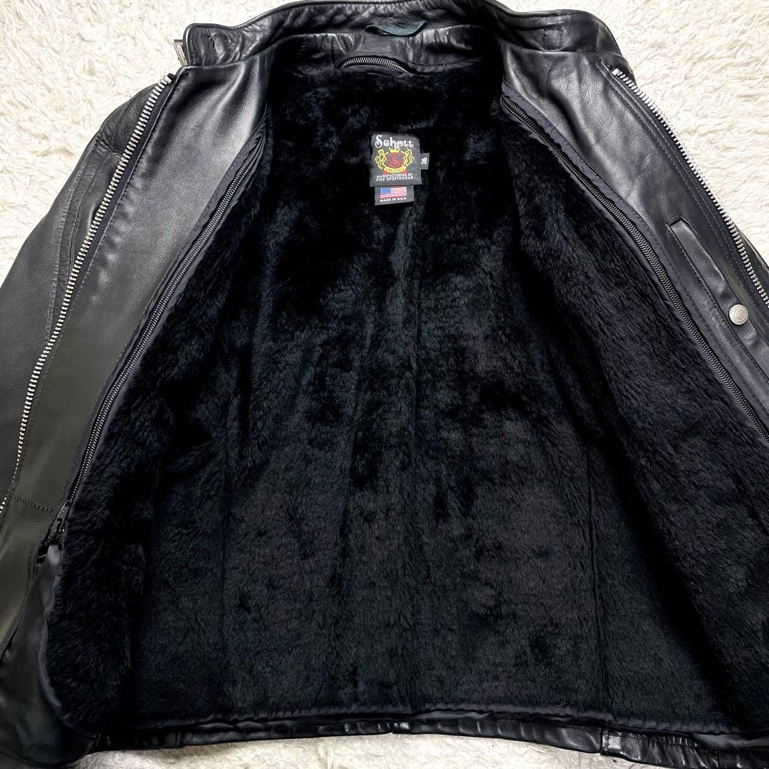 ◆美品/2way/現行◆ショット シングルライダース レザージャケット 147