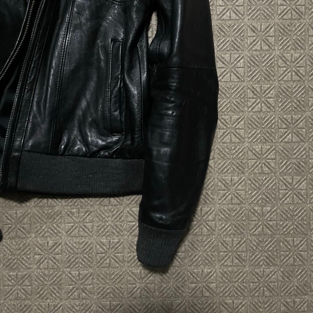 ジャケット・アウター opium darkwear black lamb skin jacket 3