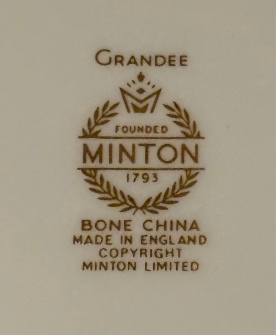 Minton Grandee ボーンチャイナ皿 26cm