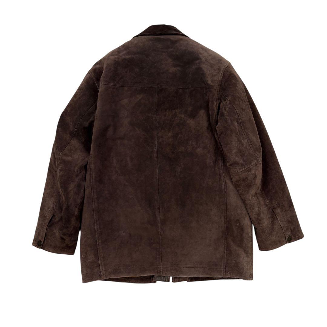 ジャケット・アウター 00s eddie bauer suede leather coat brown