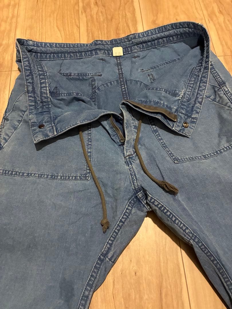 【美品】RRL INDIGO COTTON FLIGHT PANTS