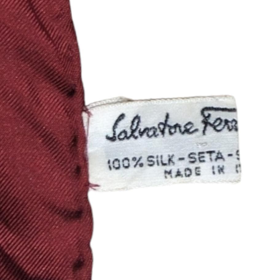 Salvatore Ferragamo シルク 大判 スカーフ スポーツ 馬