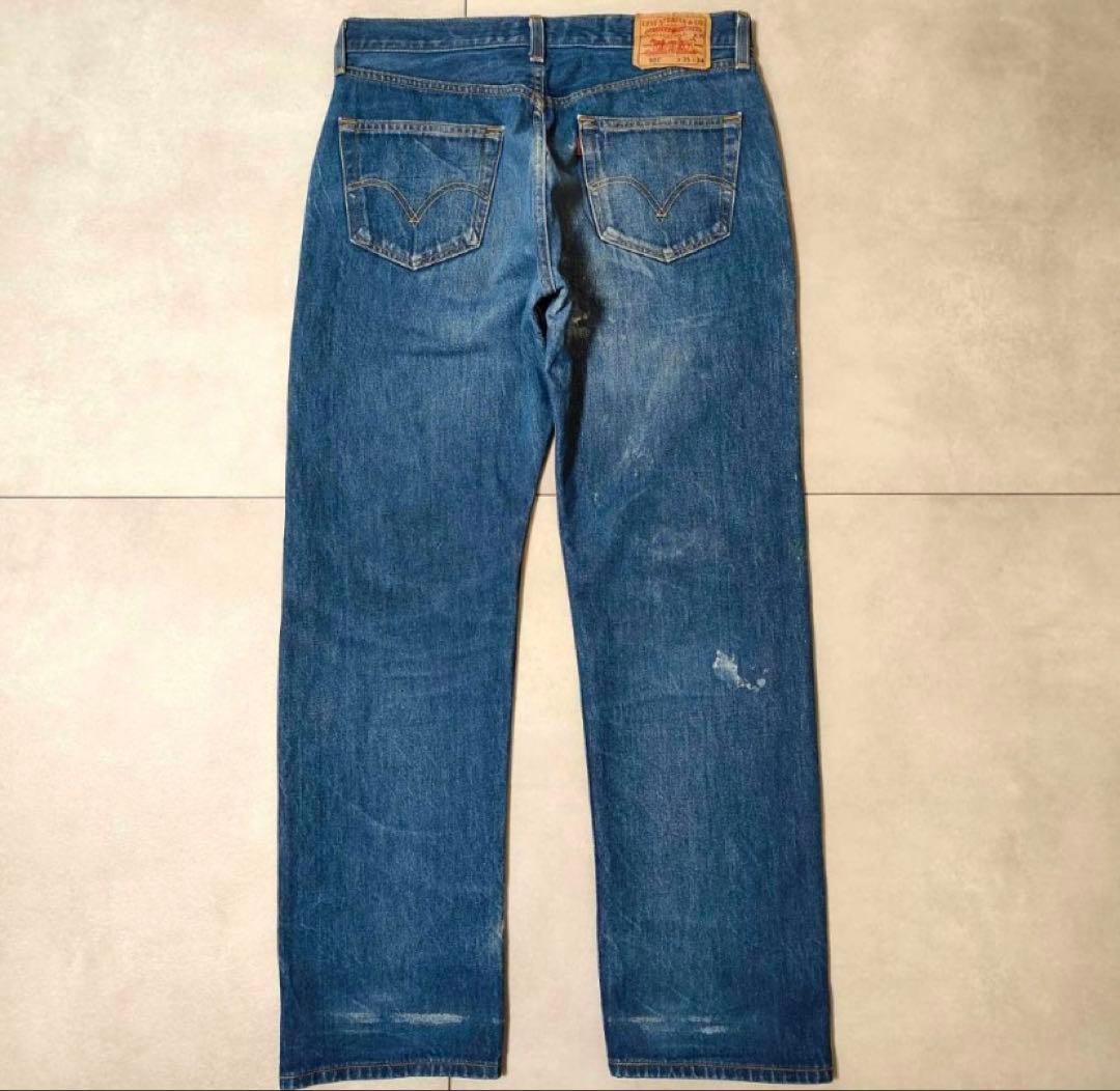 ビンテージ リーバイス 501 グランジデニム ダメージジーンズ w35