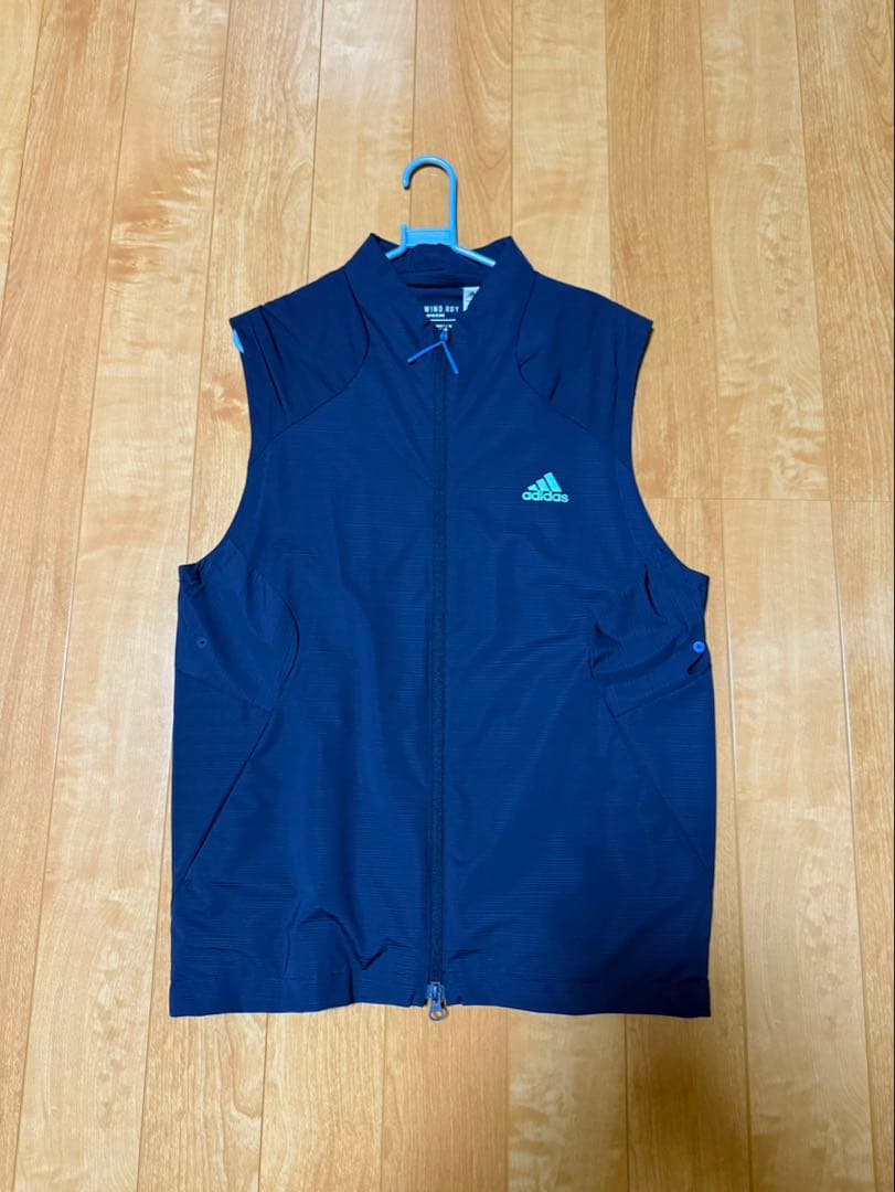 adidas ゴルフ用ノースリーブベスト ネイビー