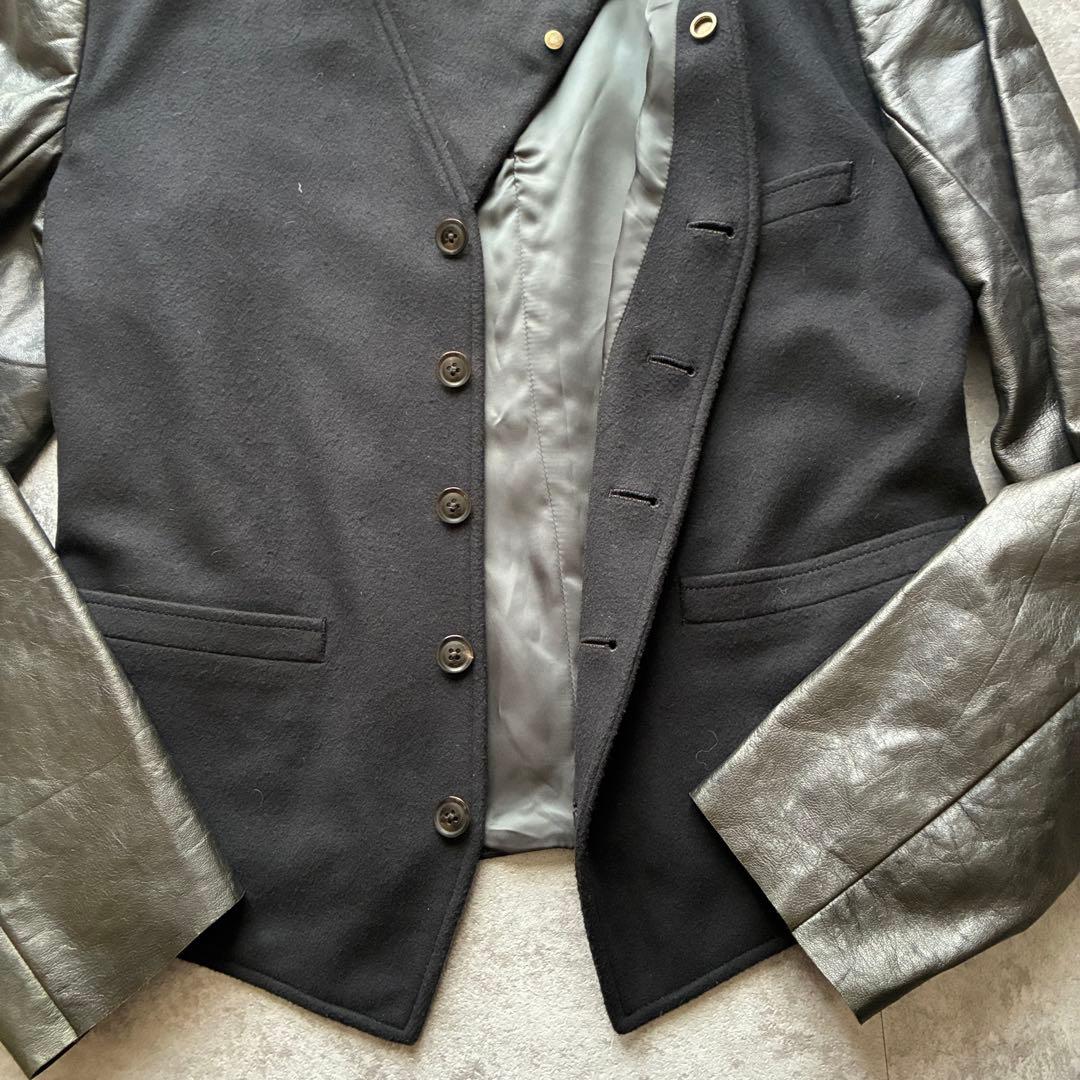 Lサイズ　【12aw ランウェイ】ポールスミス レア 深海 レザー ジャケット