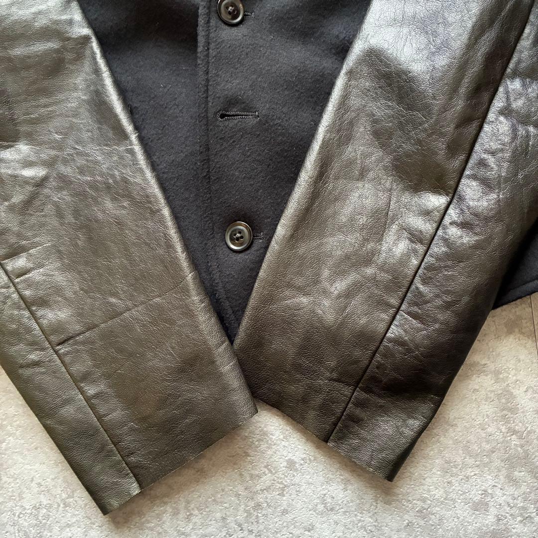 Lサイズ　【12aw ランウェイ】ポールスミス レア 深海 レザー ジャケット