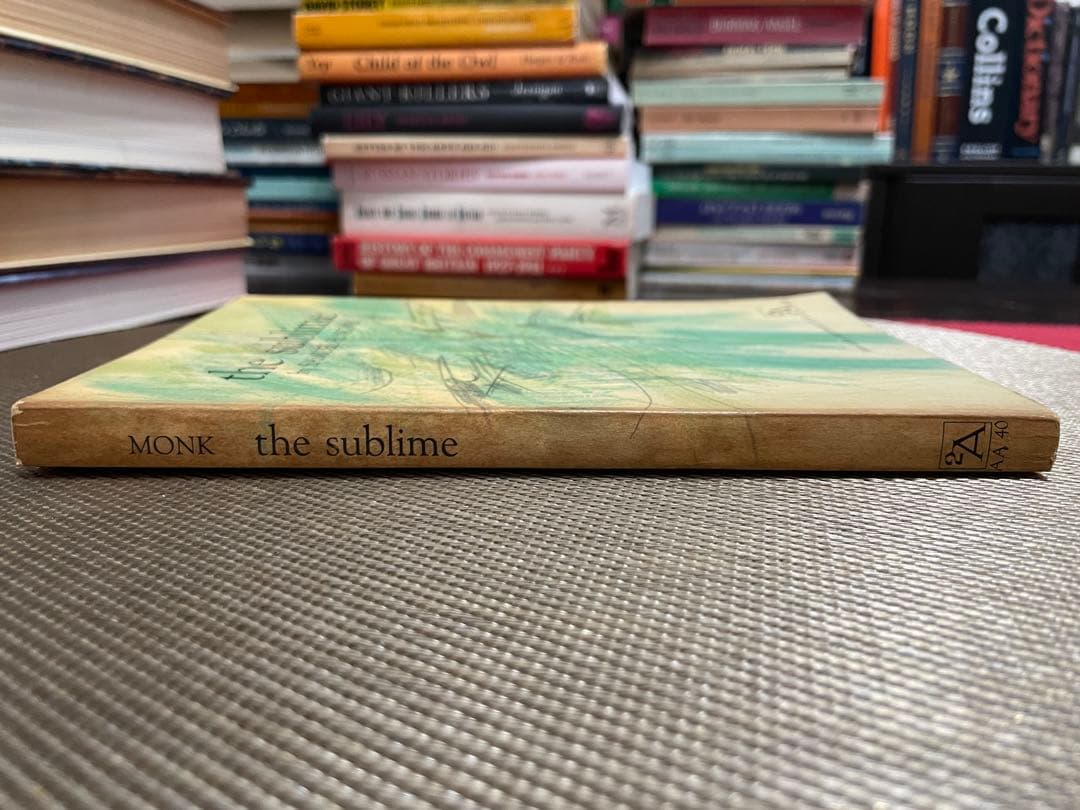 洋書 the sublime by SAMUEL H. MONK