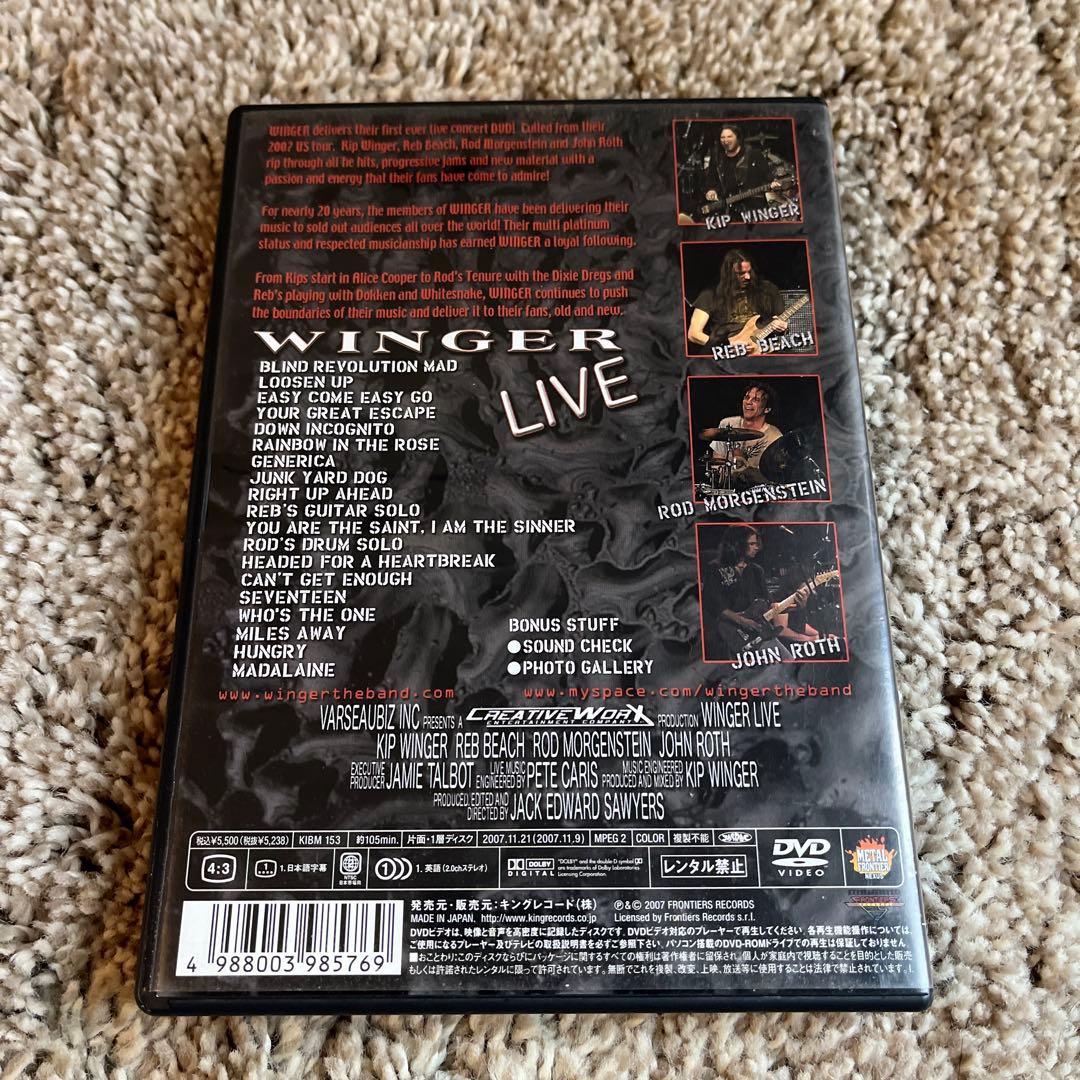 【DVD】 ウィンガー ／ ライヴ