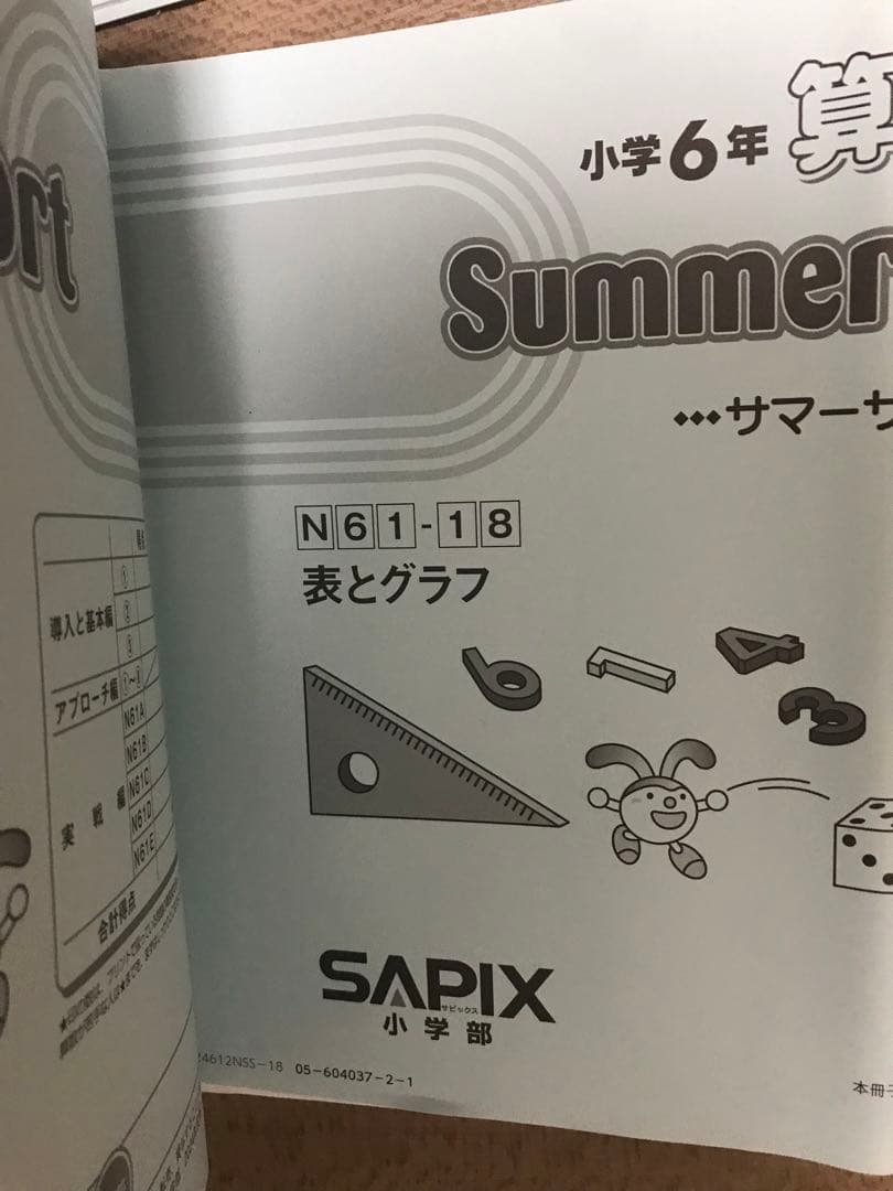 小学校6年生 サマーサポート 数の性質・表とグラフ
