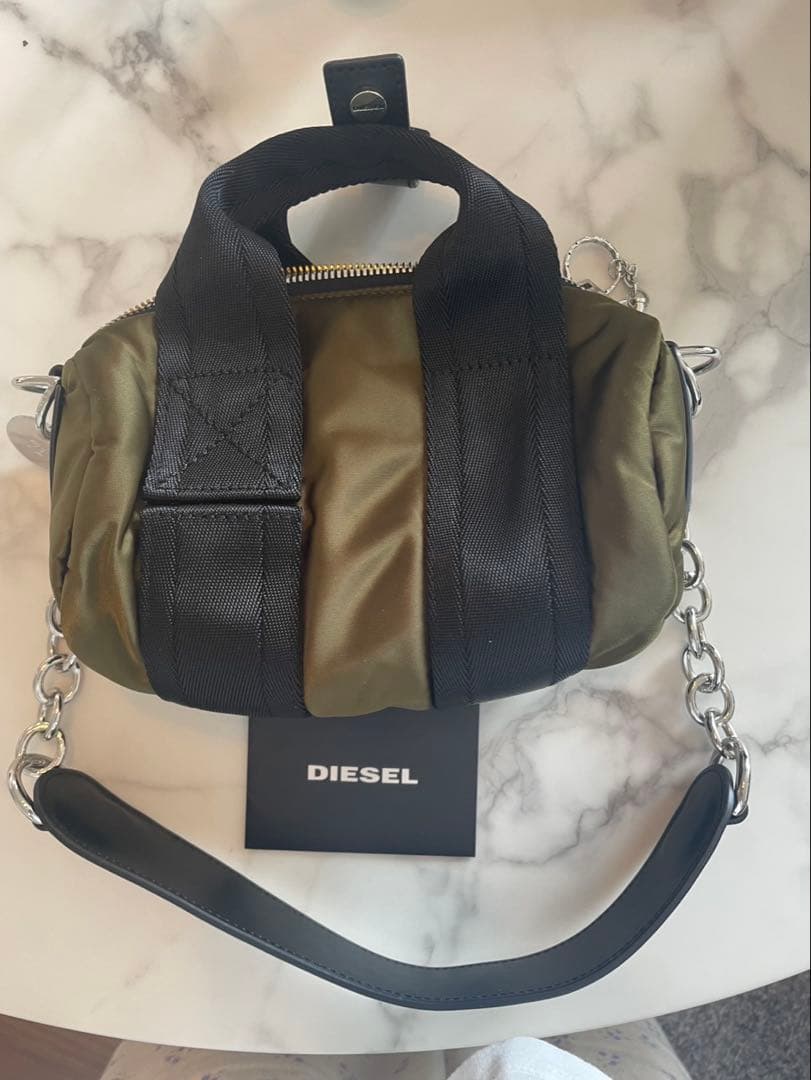 DIESEL オリーブグリーン ブラック バッグ