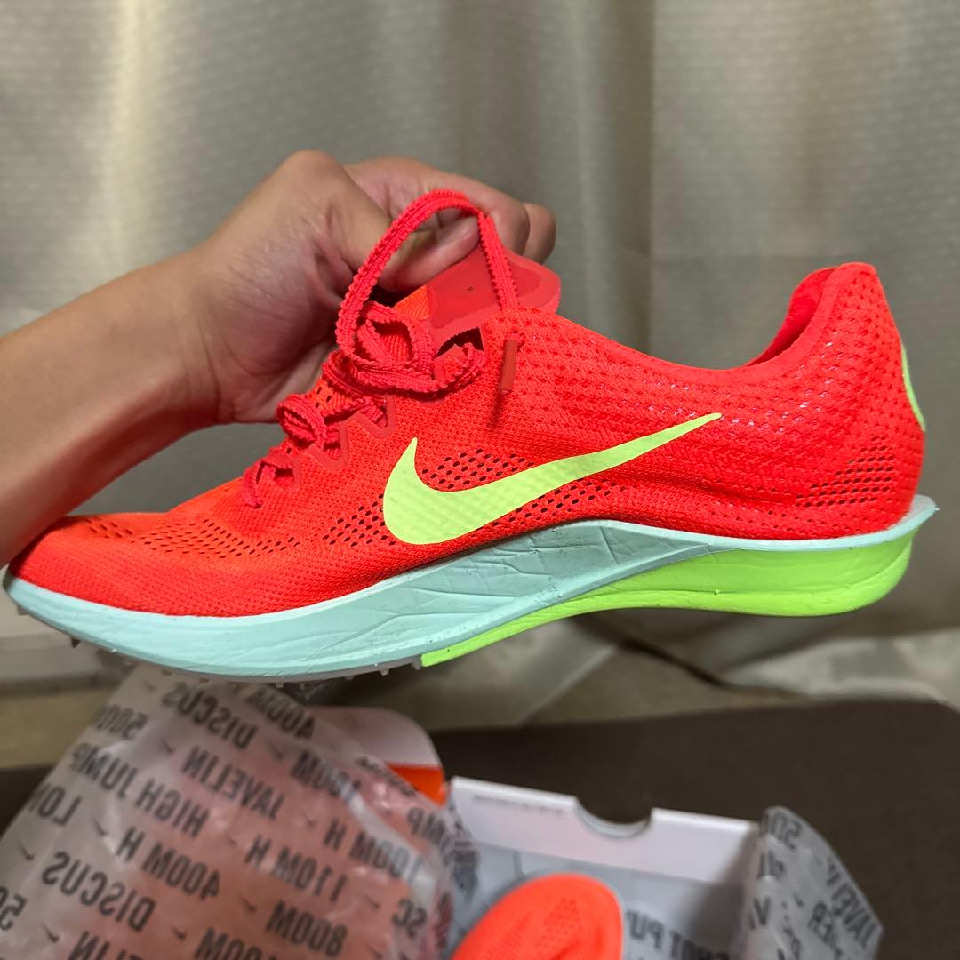 Nike スパイクシューズ オレンジ/ライム