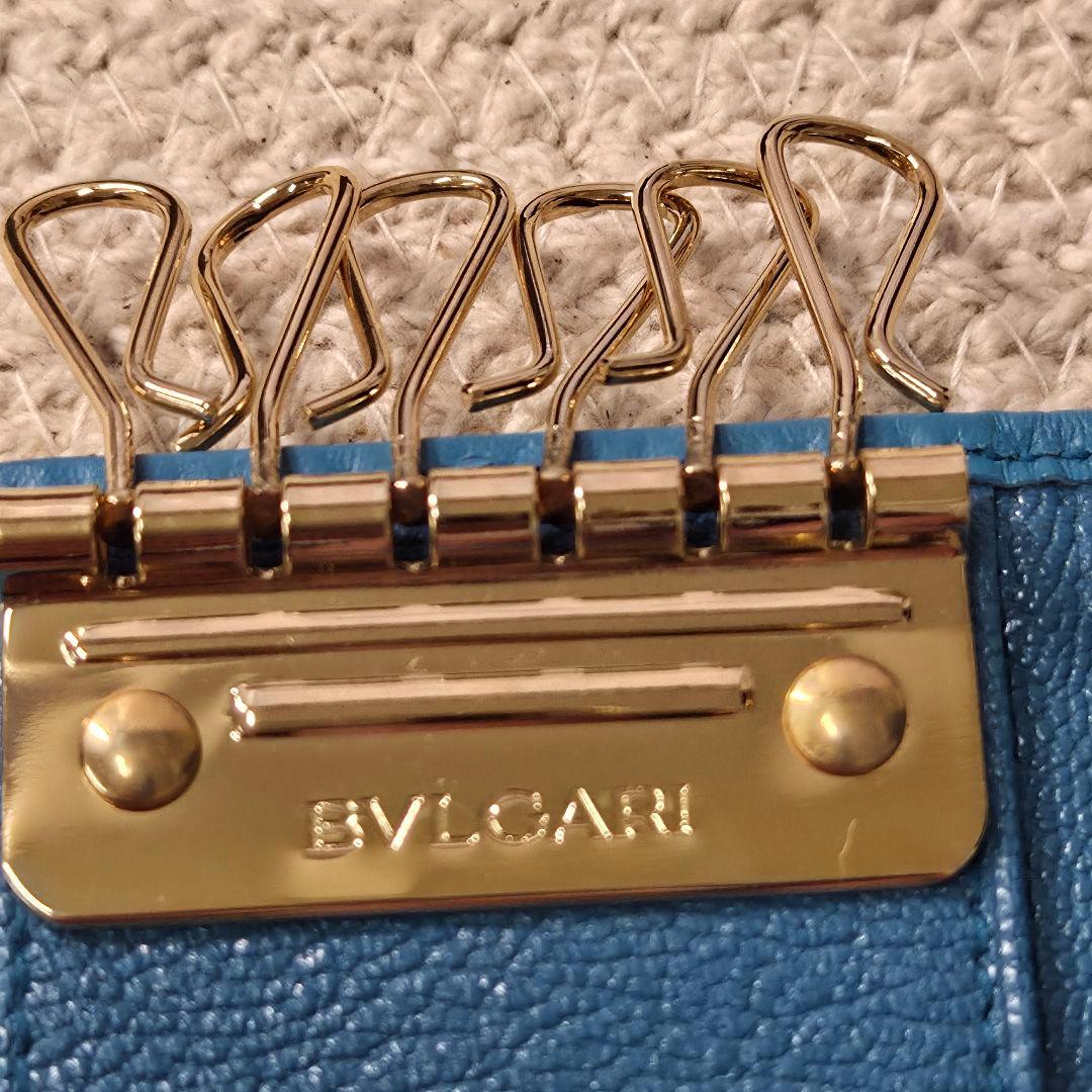 BVLGARIキーケース/ターコイズブルーゴールド金具/未使用品