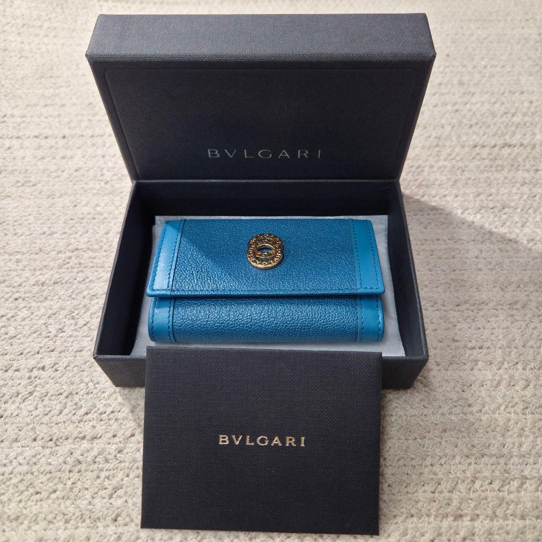 BVLGARIキーケース/ターコイズブルーゴールド金具/未使用品