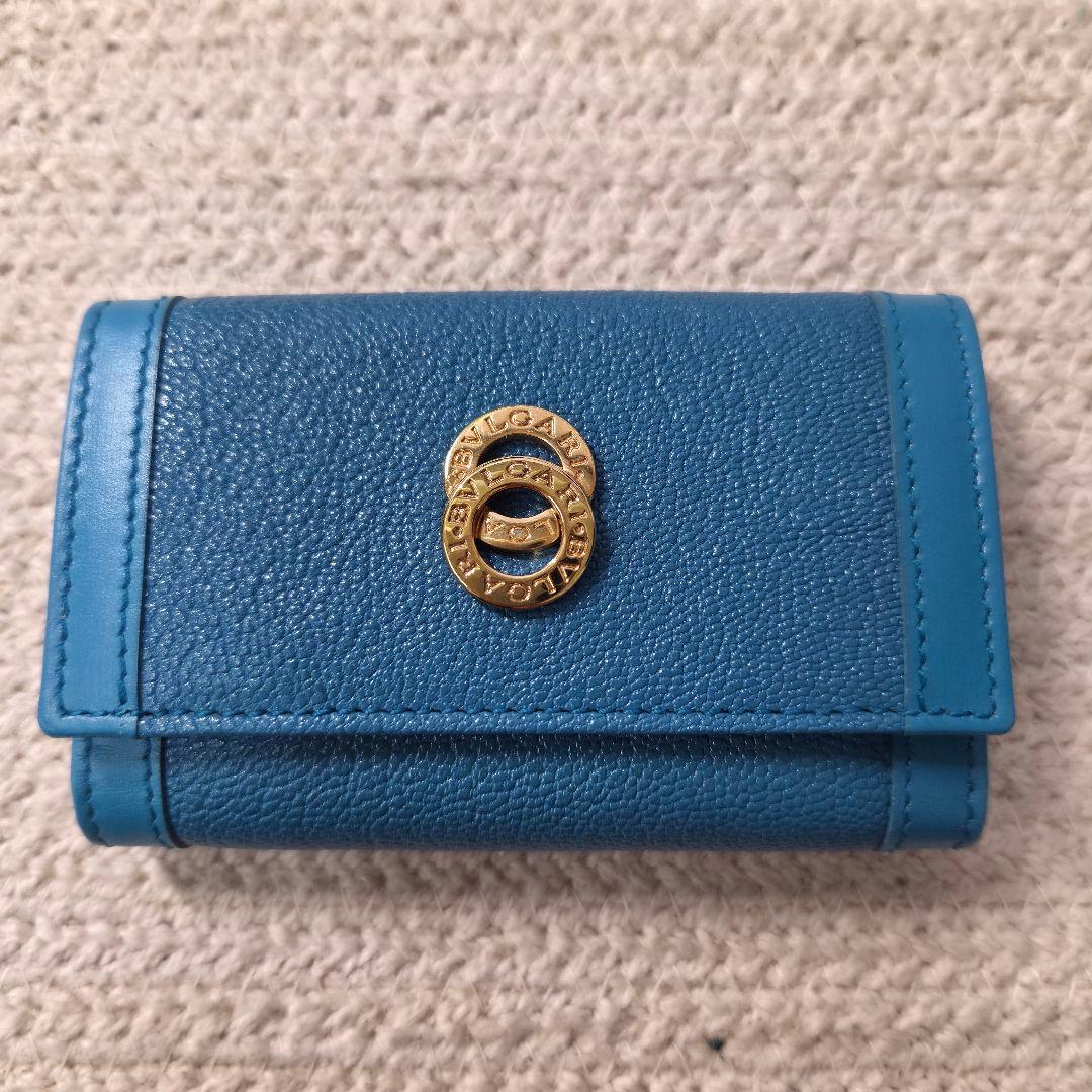 BVLGARIキーケース/ターコイズブルーゴールド金具/未使用品