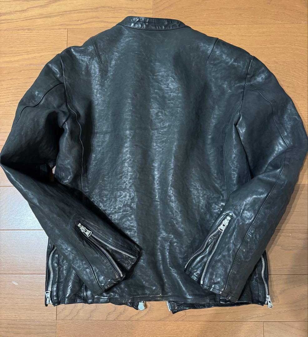 ジャケット・アウター JAPAN CALF NATURAL DYED SINGLE RIDERS