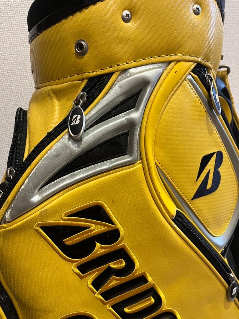 BRIDGESTONE GOLF イエローキャディバッグ