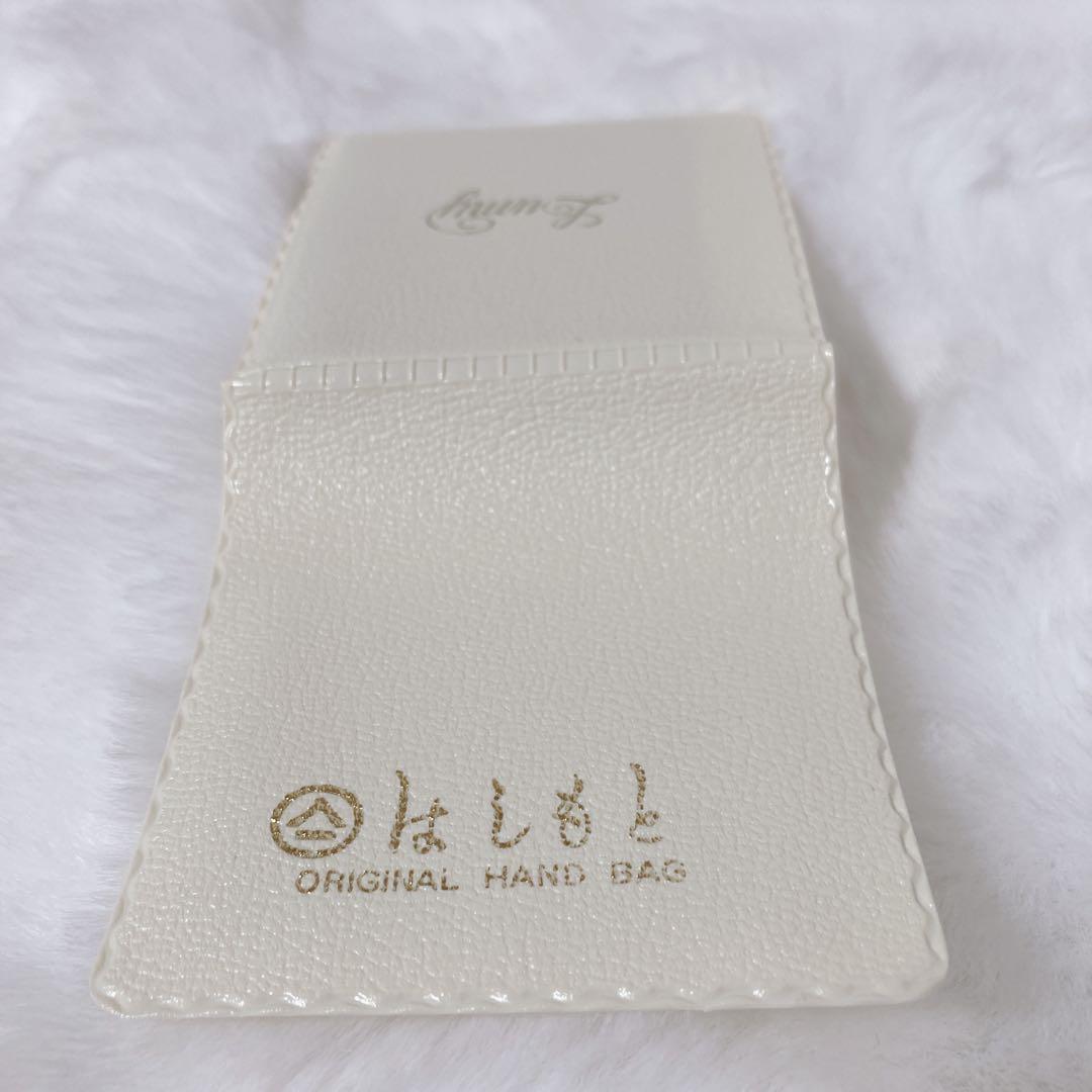 【未使用級】LUMY ルミーハシモト ビーズ ハンドバッグ がま口 皇室御用達