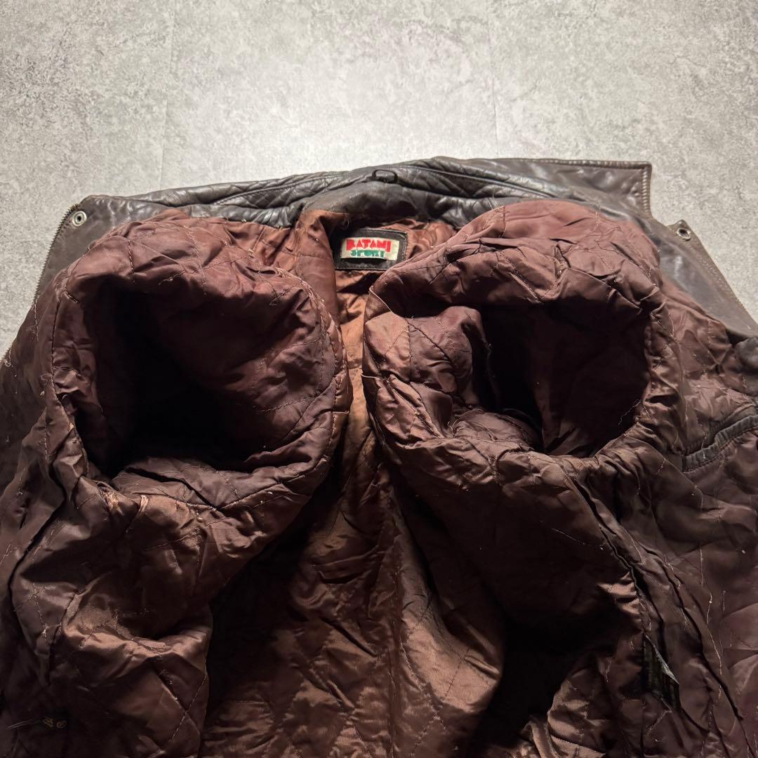 ジャケット・アウター 80s type A-2 M bomber leather flight jkt