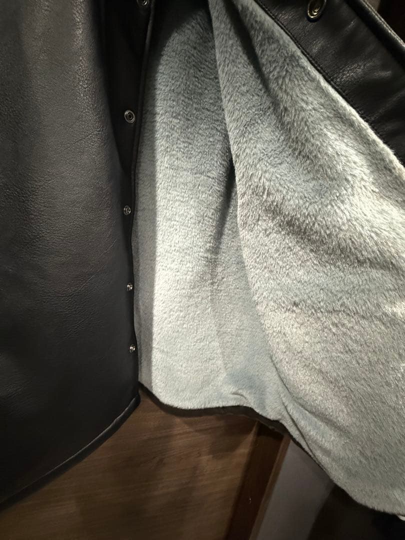 早い者勝ちROLLER FAKE LEATHER COACH JACKET XL