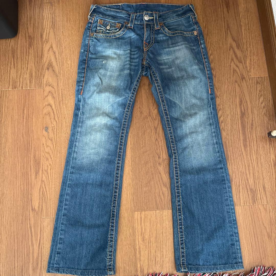 true religionフレアデニム　極太ステッチ　swag