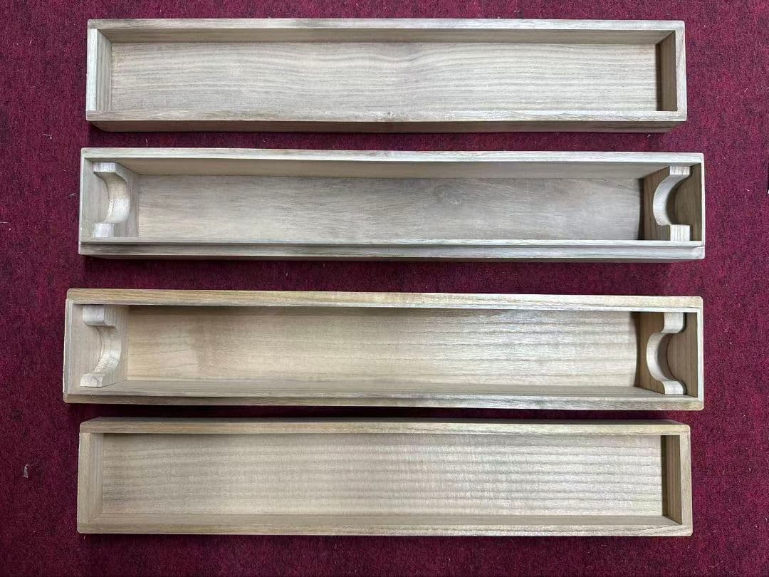 2点　セット　掛軸用　桐箱　空箱　木箱　無地 内径サイズ約42cm
