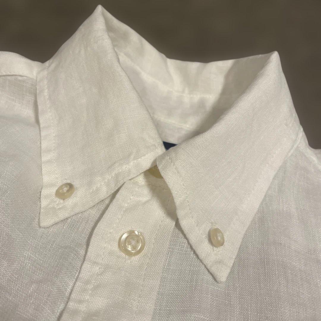 RALPH LAUREN　リネンシャツ　白　SP