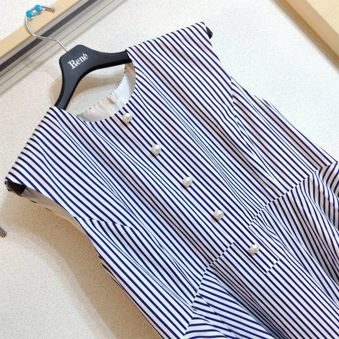 新品 Ｒｅｎｅ Ａライン ノースリーブワンピース ルネ ３８