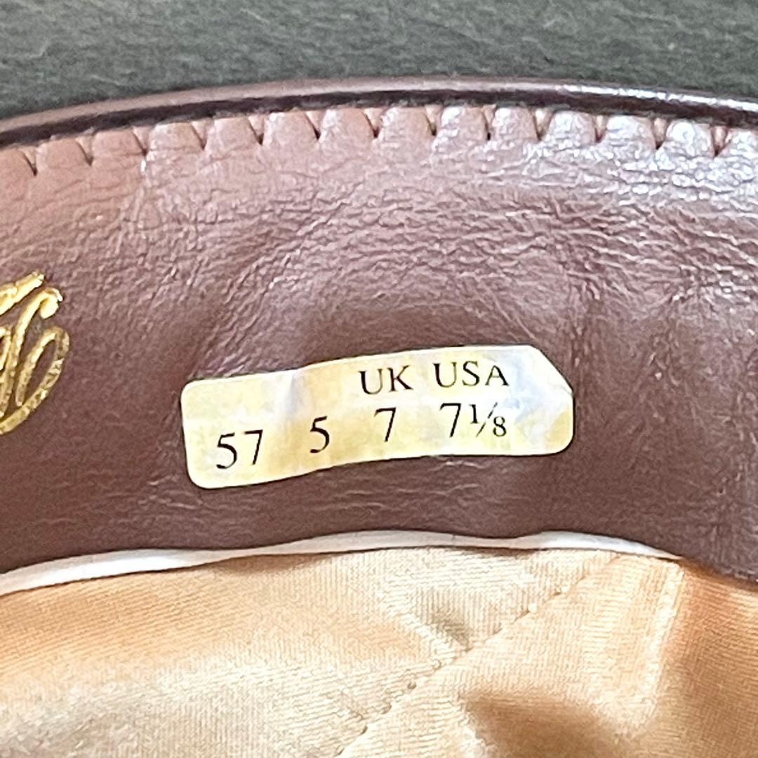 【極美品】Borsalino ボルサリーノ フェルトハット 中折れ帽子 羽根付き