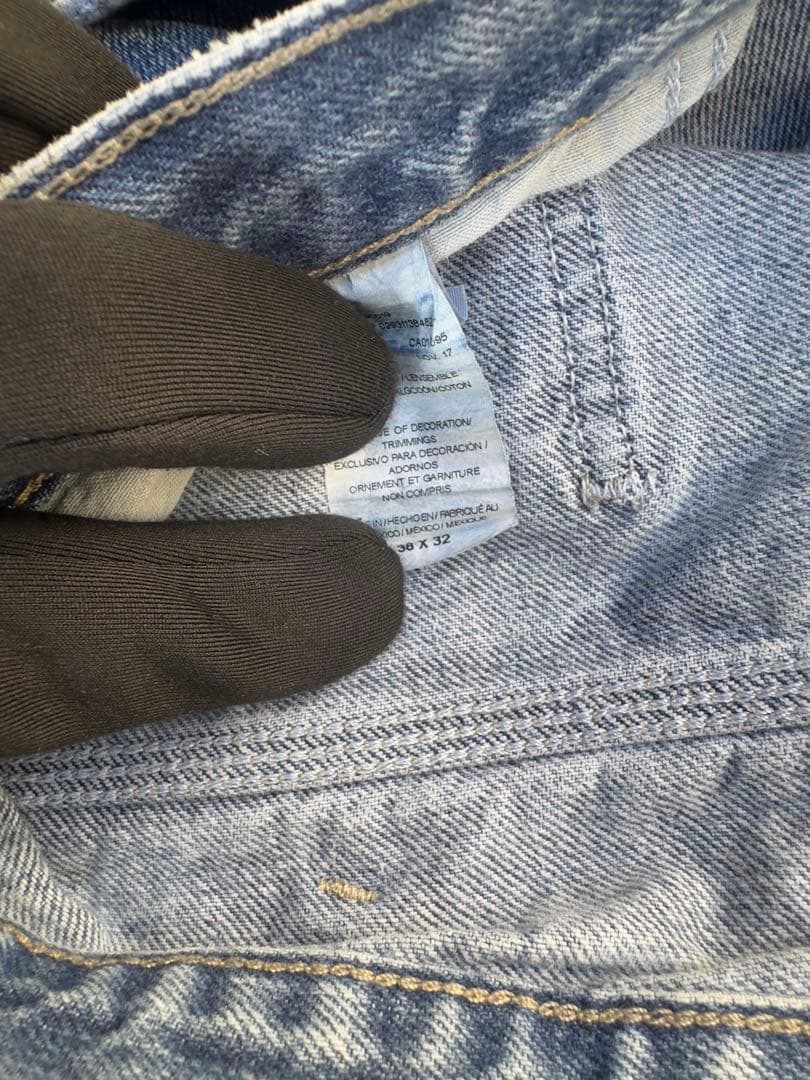 と*ー様 DICKIES PAINTER PANTS ブルーデニムカーゴパンツ
