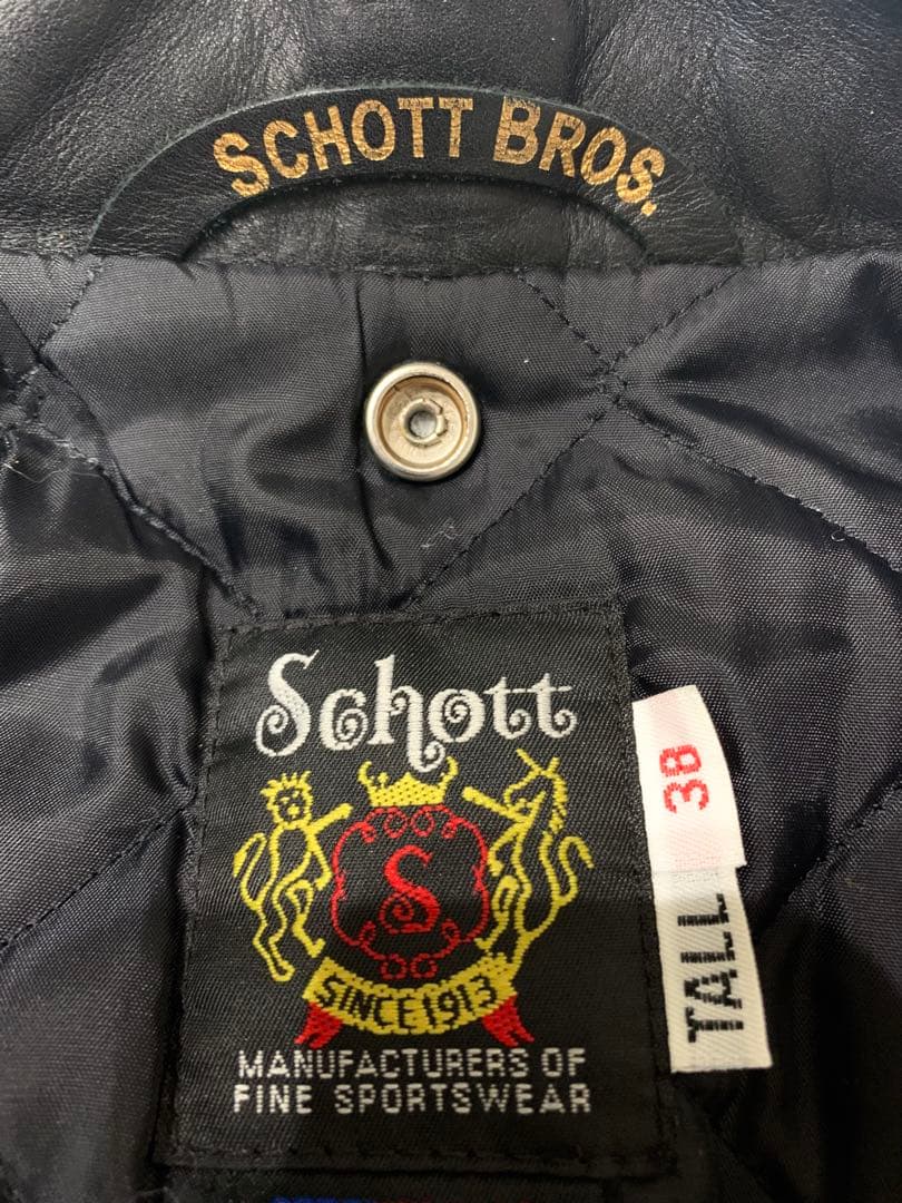 Schott BROS ブラック 613ust 38 (TALL)