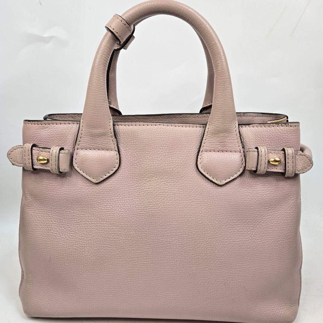 現行品 BURBERRY 2way レザーハンドバッグ ノバチェック