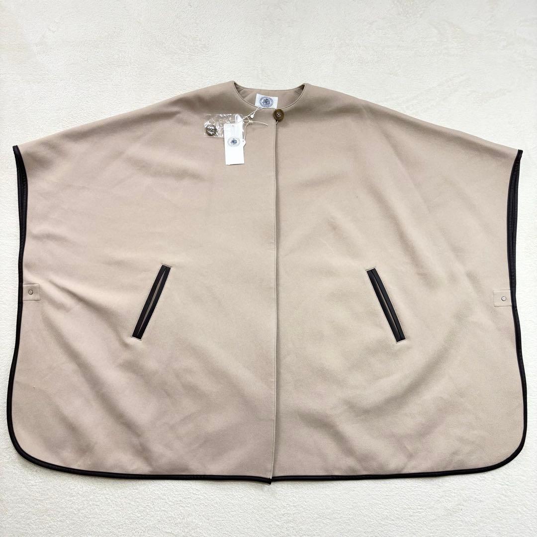 新品未使用 ジェイプレス ナノヒーティングダブルクロス ポンチョ ベージュ