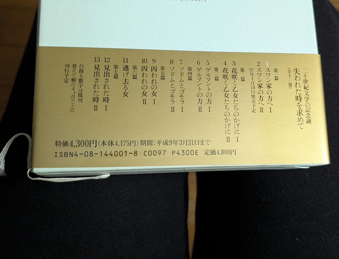 失われた時を求めて 全巻 マルセルプルースト 鈴木道彦訳 集英社