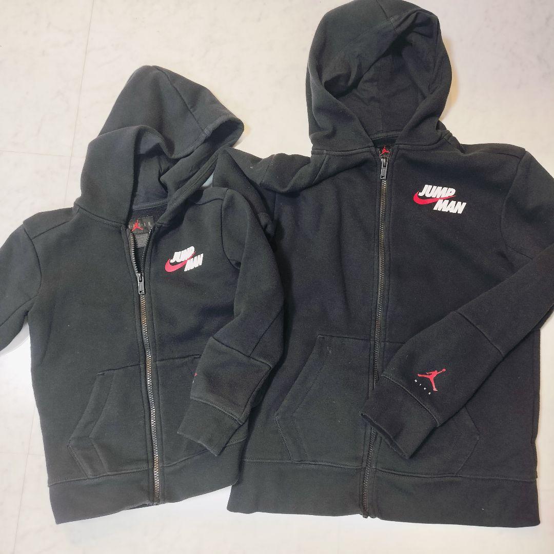【おそろ2点】ジョーダン パーカー 110 ＆ XL(170) 親子リンクコーデ