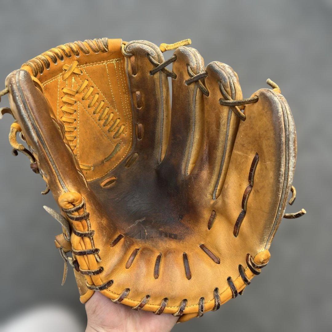 ビックM　Mizuno 軟式グローブ 右投げ用 オレンジ